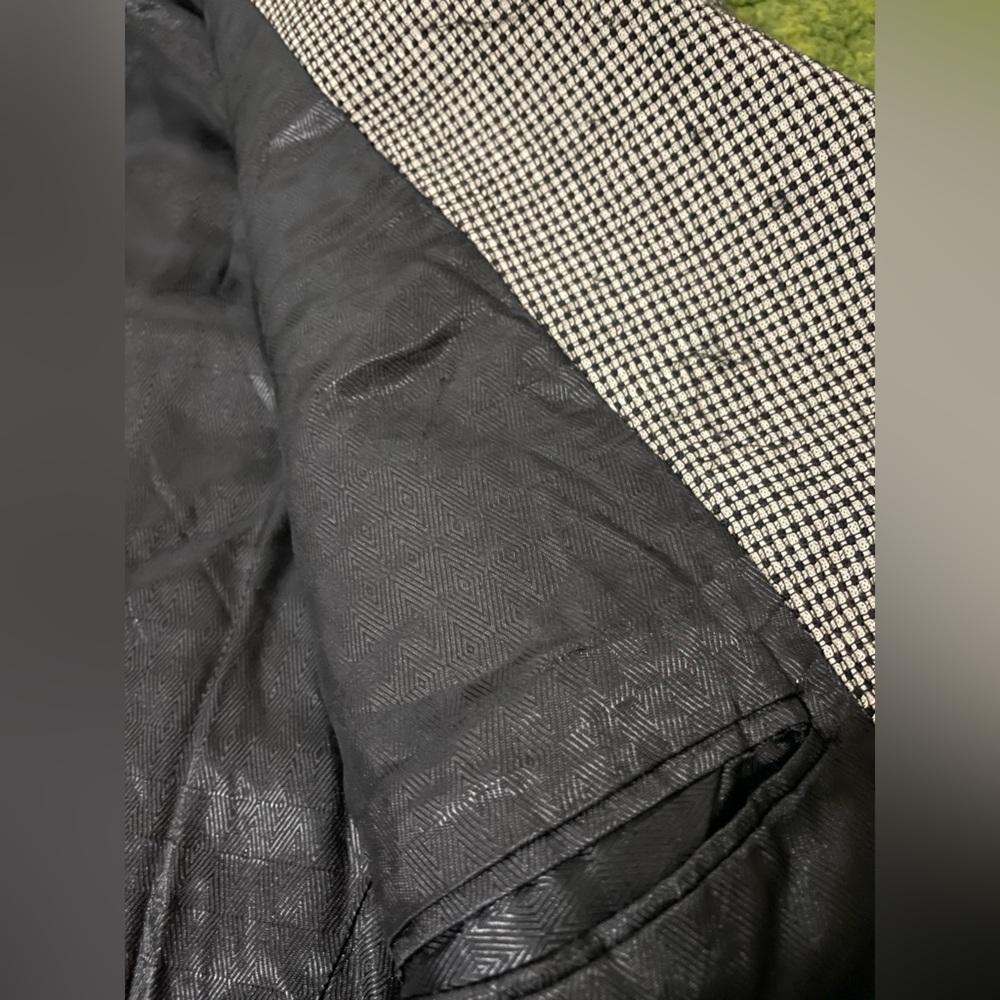 Vintage Mondo Uomo Black and White Checkered Blazer - Picture 8 of 14
